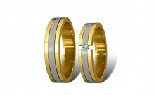 Модель 1040 в желто-белом золоте