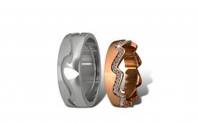 Модель 1042 в белом и красном золоте