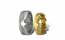 Модель 1042 в белом и желтом золоте